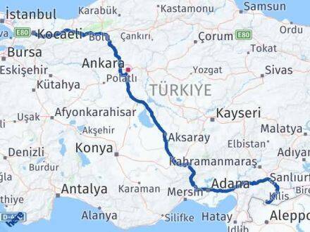 Kilis İzmit Kocaeli Arası Kaç Km - Yol Haritası