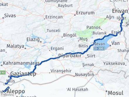 Kilis Karakoyunlu Iğdır Arası Kaç Km - Yol Haritası