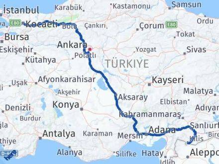 Kilis Kartepe Kocaeli Arası Kaç Km - Yol Haritası