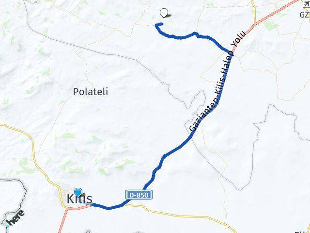 Kilis Şahinbey Gaziantep Arası Kaç Km - Yol Haritası