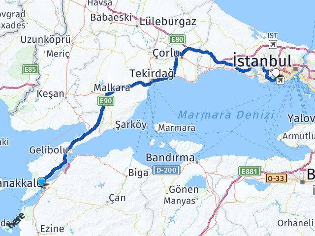Kilitbahir Feribot Terminali Küçükçekmece Arası Kaç Km - Yol Tarifi