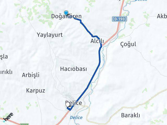 Doğanören Aktepe Arası Kaç Km - Yol Tarifi