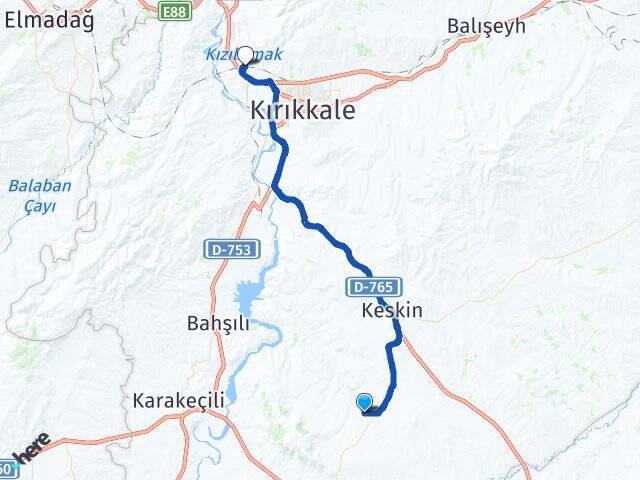 Ceritkale Kırıkkale Üniversitesi Arası Kaç Km - Yol Tarifi