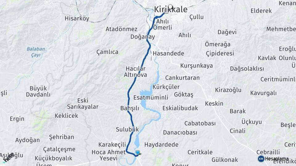 Köprüköy Kırıkkale Arası Kaç Km - Yol Tarifi
