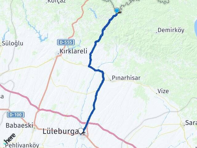Armutveren Lüleburgaz Otogarı Arası Kaç Km - Yol Tarifi