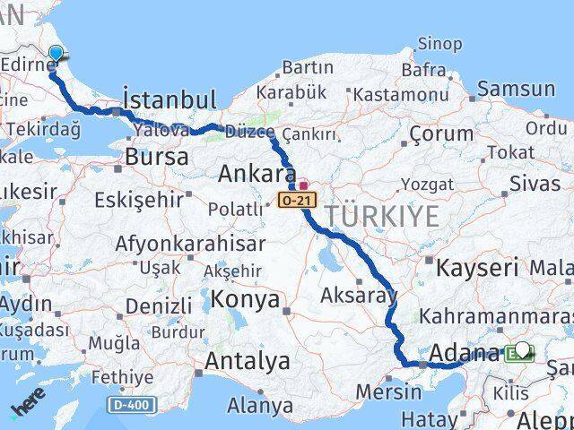 Demirköy Gaziantep Arası Kaç Km - Yol Tarifi