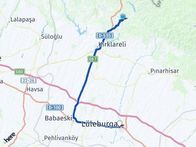 Düzorman Lüleburgaz Otogarı Arası Kaç Km - Yol Tarifi