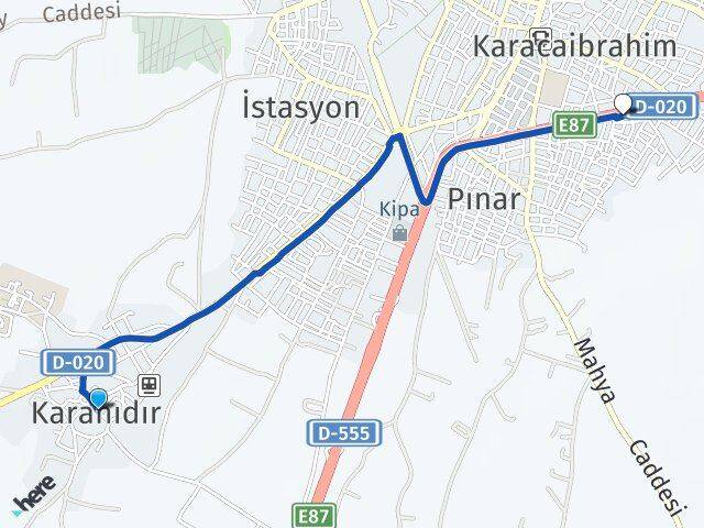Karahıdır Turist Arası Kaç Km - Yol Tarifi