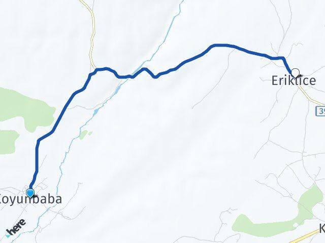 Koyunbaba Eriklice Arası Kaç Km - Yol Tarifi