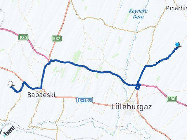 Ertuğrul Babaeski Arası Kaç Km - Yol Tarifi