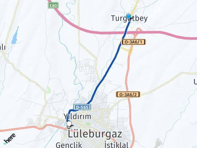 Turgutbey Lüleburgaz Otogarı Arası Kaç Km - Yol Tarifi