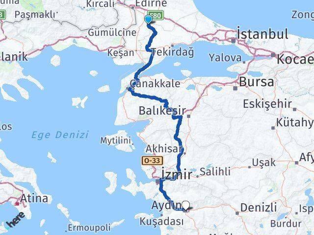 Pehlivanköy Aydın Arası Kaç Km - Yol Tarifi