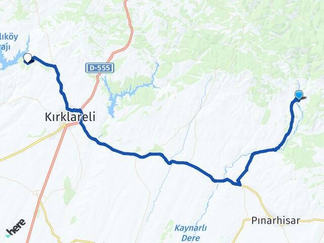 Kurudere Kırklareli Üniversitesi Arası Kaç Km - Yol Tarifi