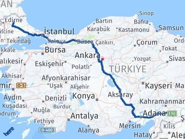 Kırklareli Şehitkamil Arası Kaç Km - Yol Tarifi