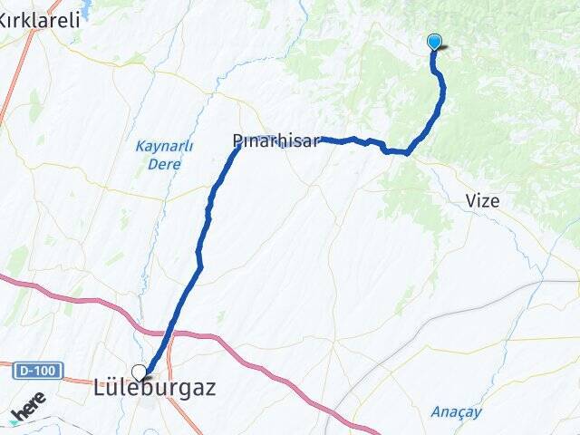 Sergen Lüleburgaz Otogarı Arası Kaç Km - Yol Tarifi