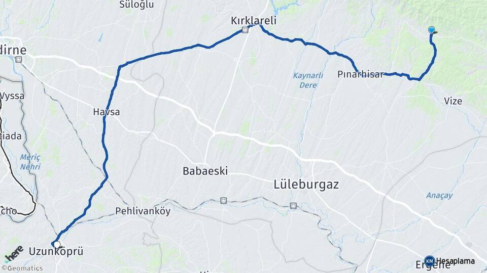 Sergen Uzunköprü Arası Kaç Km - Yol Tarifi