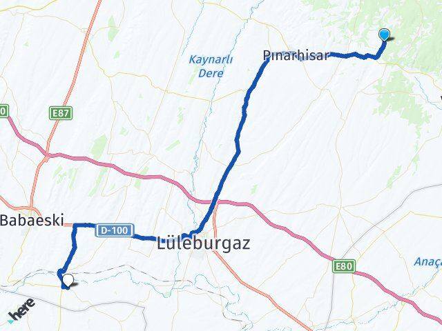 Soğucak Babaeski Arası Kaç Km - Yol Tarifi