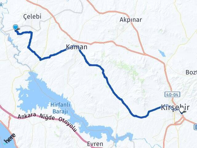 Ağapınar Kırşehir Otogarı Arası Kaç Km - Yol Tarifi