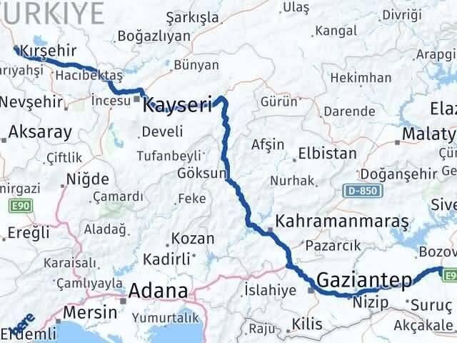 Kırşehir Karaköprü Arası Kaç Km - Yol Tarifi