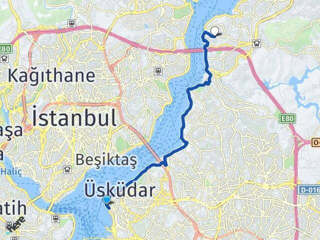 Kız Kulesi Vapur İskelesi Kanlıca Arası Kaç Km - Yol Tarifi