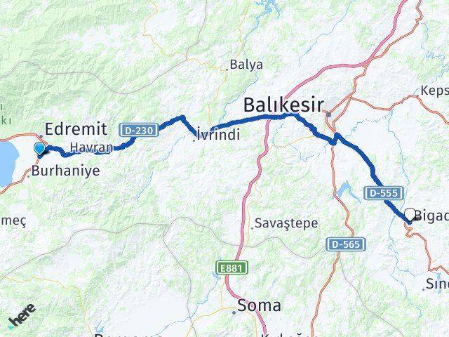 Koca Seyit Havalimanı Bigadiç Arası Kaç Km - Yol Tarifi