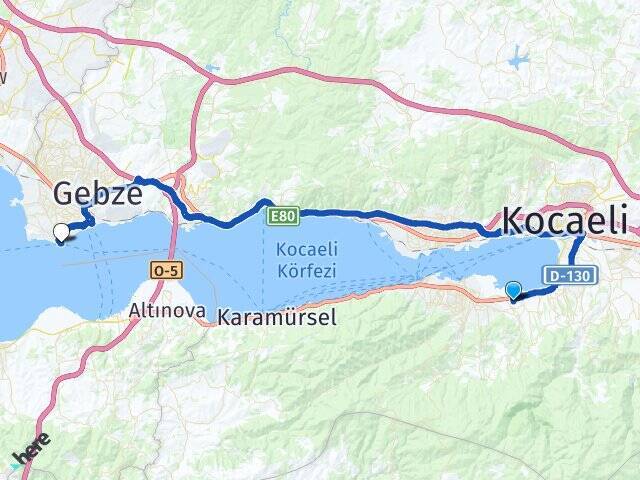 Atakent Darıca Vapur İskelesi Arası Kaç Km - Yol Tarifi