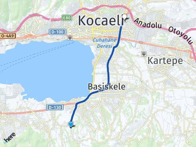 Damlar İzmit Otogarı Arası Kaç Km - Yol Tarifi