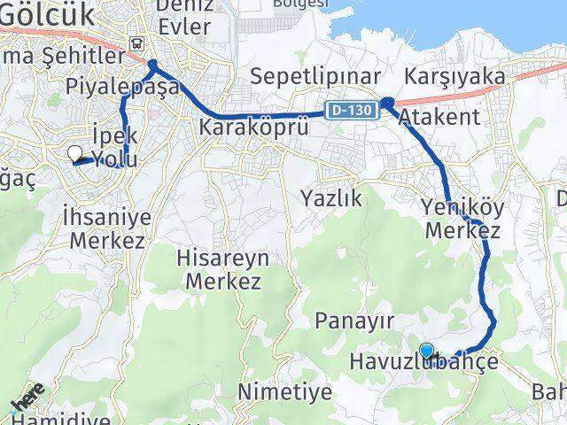 Havuzlubahçe Şirinköy Arası Kaç Km - Yol Tarifi