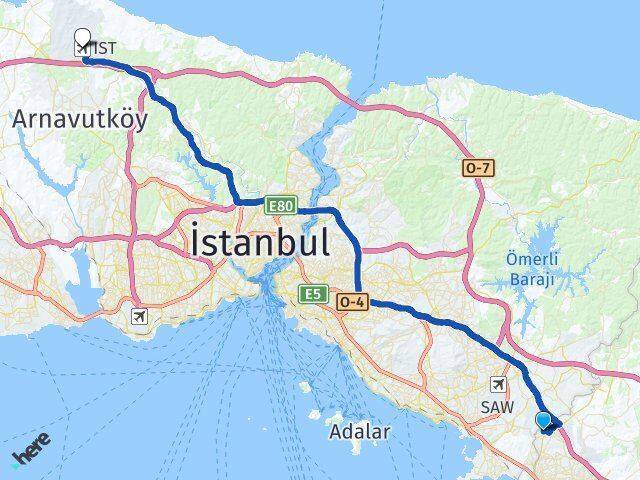 Cumhuriyet İstanbul Havalimanı Arası Kaç Km - Yol Tarifi