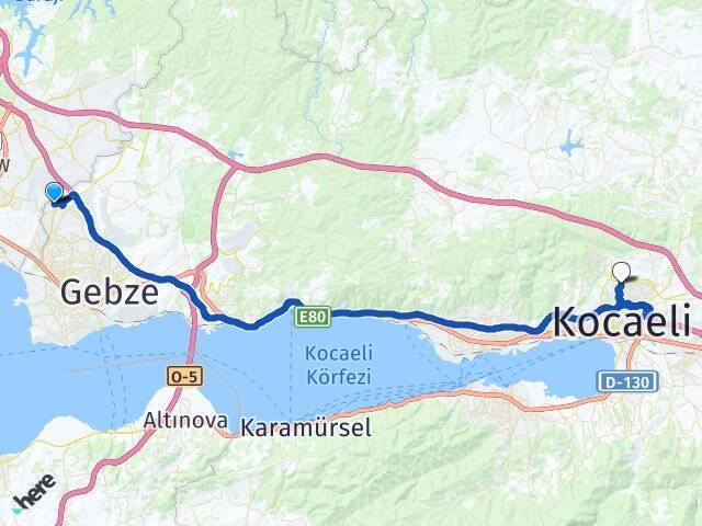 Cumhuriyet Kocaeli Üniversitesi Arası Kaç Km - Yol Tarifi