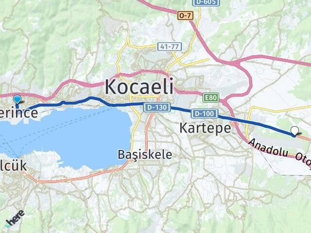 Çenedağ Cengiz Topel Havalimanı Arası Kaç Km - Yol Tarifi