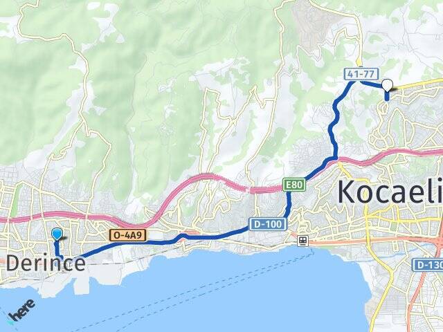 Çenedağ Kocaeli Üniversitesi Arası Kaç Km - Yol Tarifi
