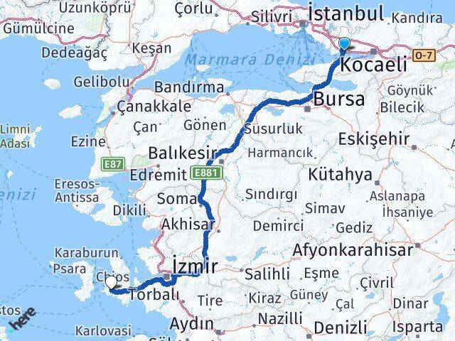 Orhangazi Alaçatı Arası Kaç Km - Yol Tarifi