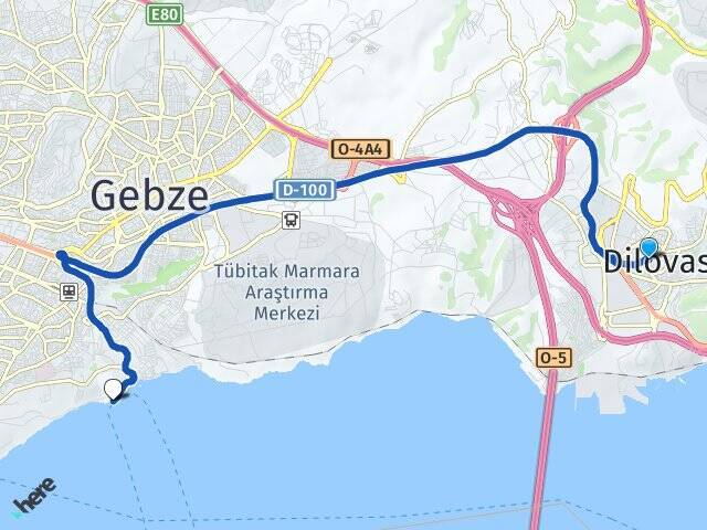 Orhangazi Eskihisar Feribot İskelesi Arası Kaç Km - Yol Tarifi