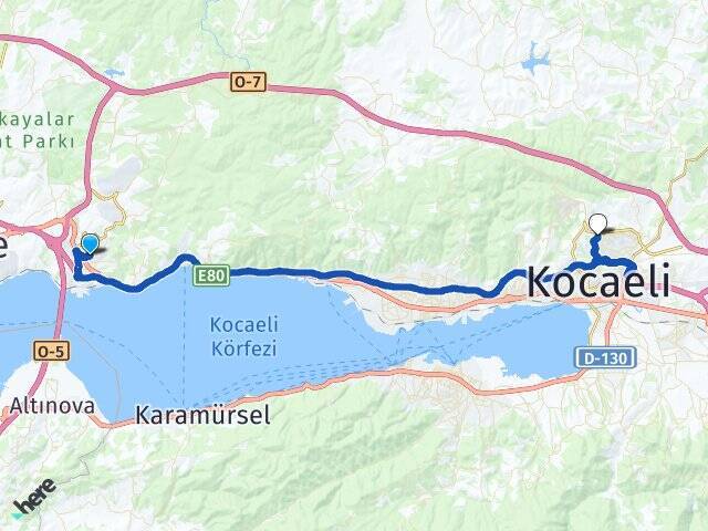 Orhangazi Kocaeli Üniversitesi Arası Kaç Km - Yol Tarifi