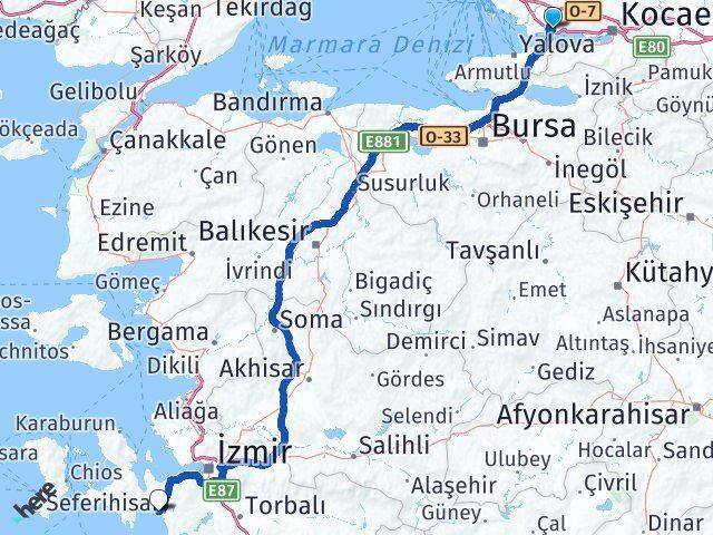 Orhangazi Sığacık Arası Kaç Km - Yol Tarifi