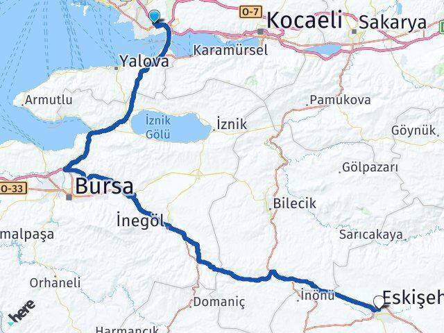 Arapçeşme Eskişehir Arası Kaç Km - Yol Tarifi