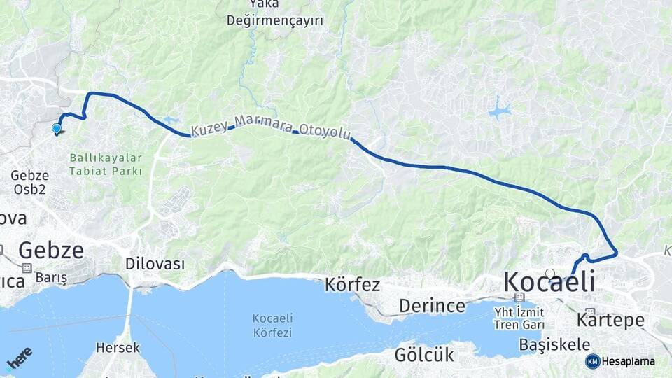 Balçık Kocaeli Arası Kaç Km - Yol Tarifi