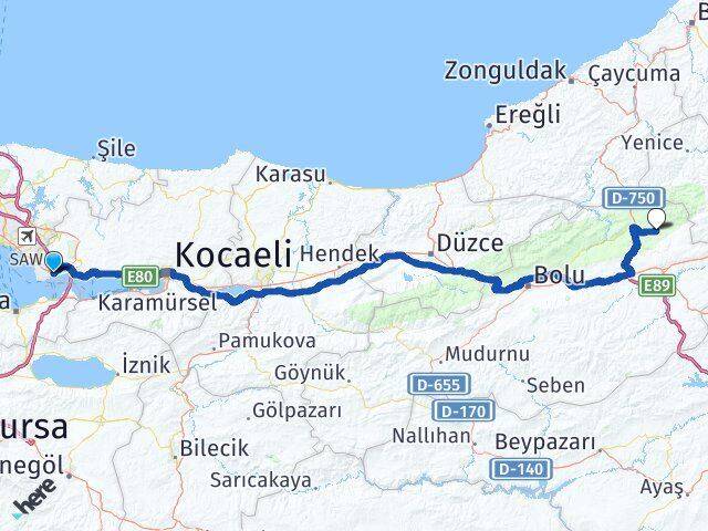 Barış Pazarköy Arası Kaç Km - Yol Tarifi