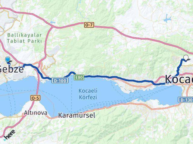 Gaziler Sekbanlı Arası Kaç Km - Yol Tarifi