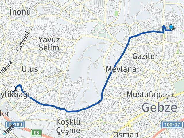 İnönü Beylikbağı Arası Kaç Km - Yol Tarifi
