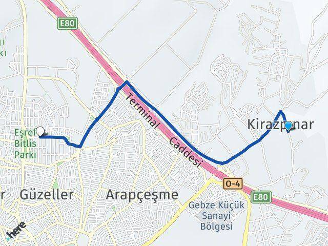 Kirazpınar İnönü Arası Kaç Km - Yol Tarifi