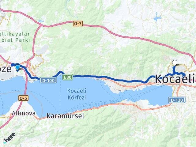 Muallimköy Kocaeli Üniversitesi Arası Kaç Km - Yol Tarifi