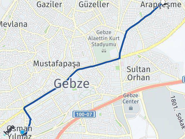 Osman Yılmaz Arapçeşme Arası Kaç Km - Yol Tarifi