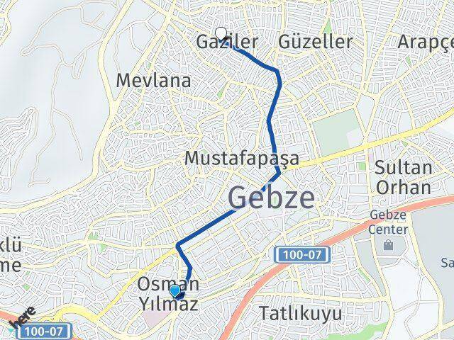 Osman Yılmaz Gaziler Arası Kaç Km - Yol Tarifi