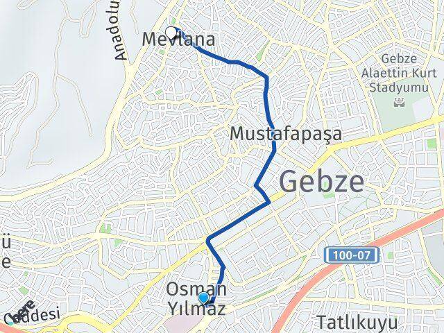 Osman Yılmaz Mevlana Arası Kaç Km - Yol Tarifi