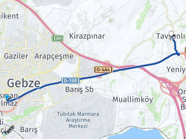 Osman Yılmaz Tavşanlı Arası Kaç Km - Yol Tarifi