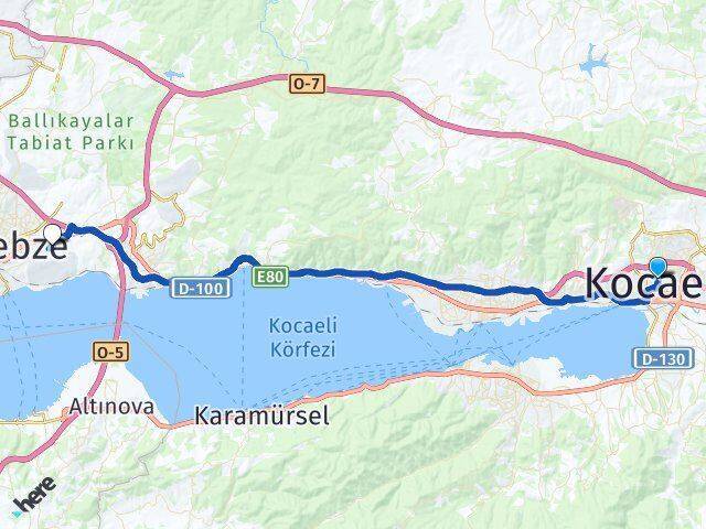 Kocaeli Gebze Otogarı Arası Kaç Km - Yol Tarifi