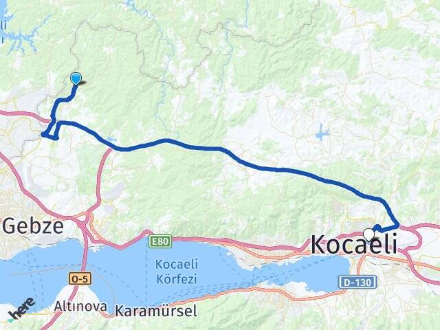 Ovacık İzmit Otogarı Arası Kaç Km - Yol Tarifi