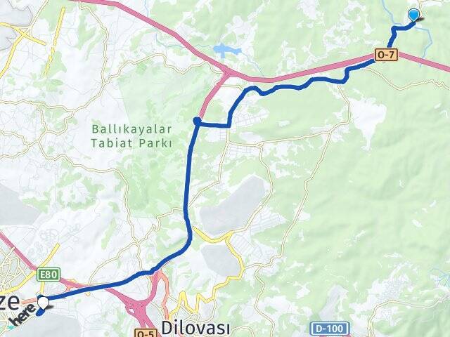 Yağcılar Gebze Otogarı Arası Kaç Km - Yol Tarifi
